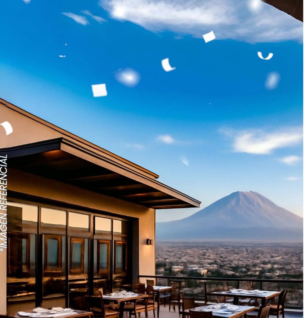 Restaurante con terraza y vista panorámica